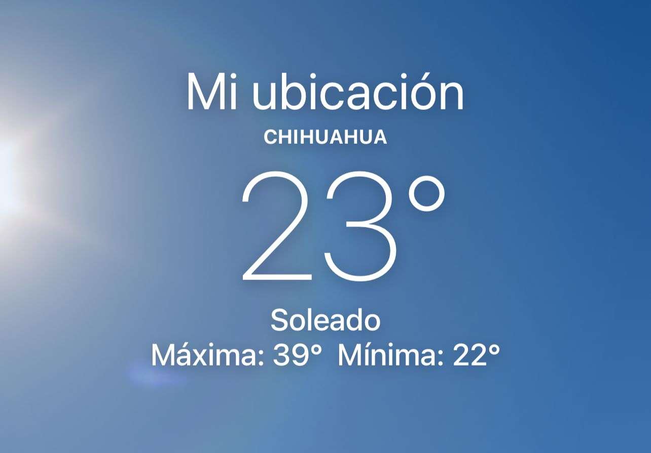 Se espera día caluroso y soleado; máxima de 39°C