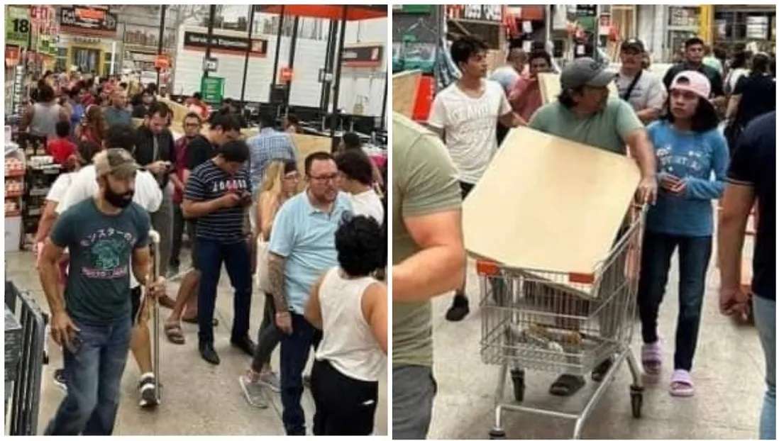 Realizan compras de pánico en Quintana Roo por huracán Beryl