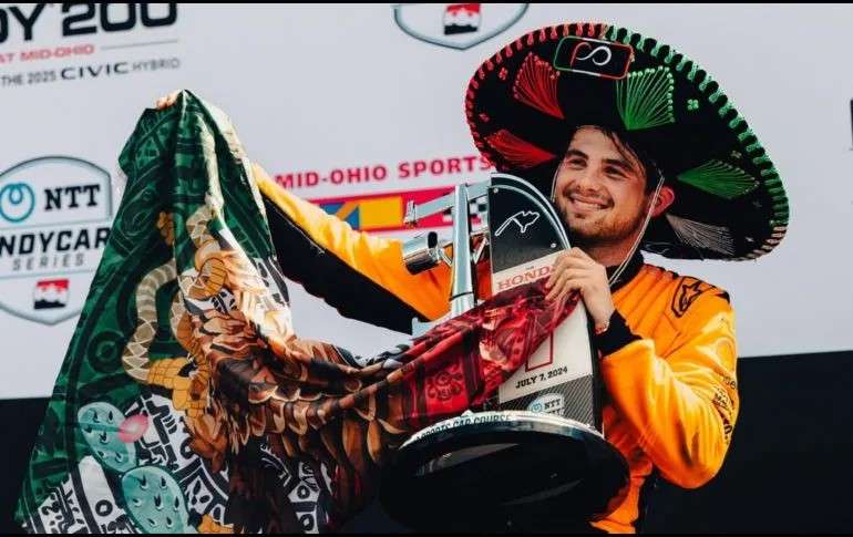 Gana piloto mexicano Pato O'Ward la Indy 200 en Ohio