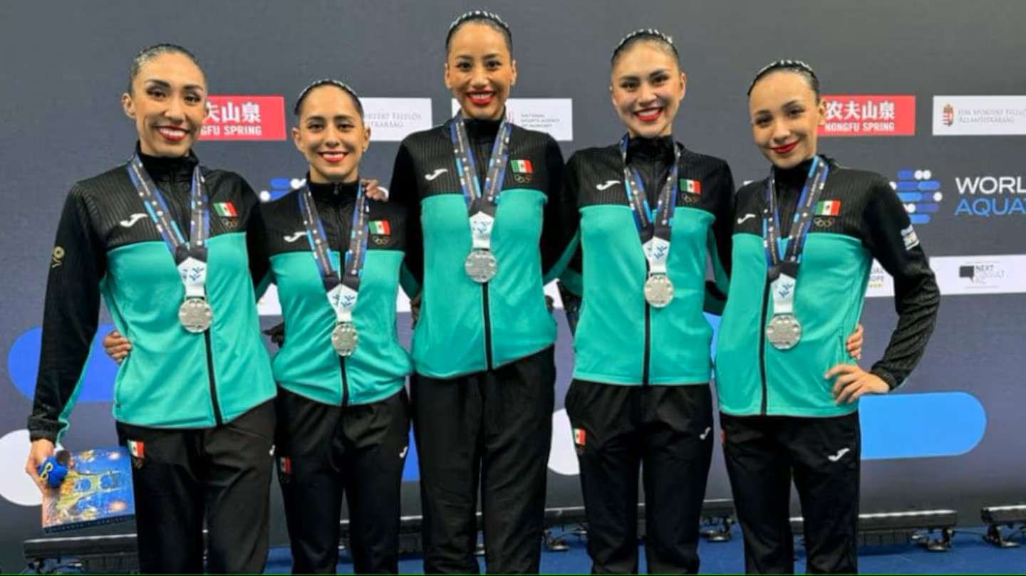 Conquista equipo mexicano de Natación Artística medalla de plata en la Copa del Mundo
