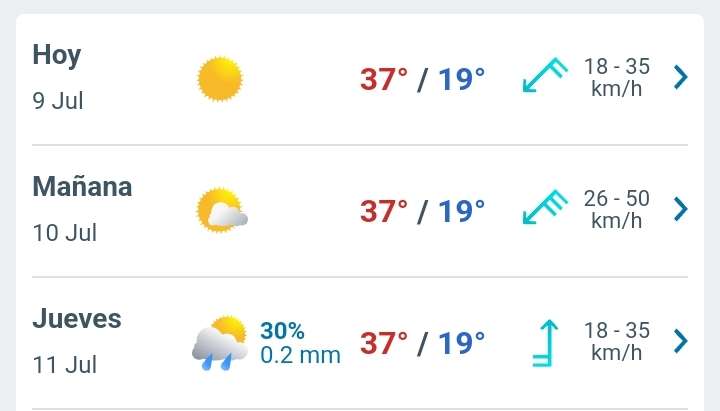 Se esperan hasta 37°C de temperatura en la región noroeste