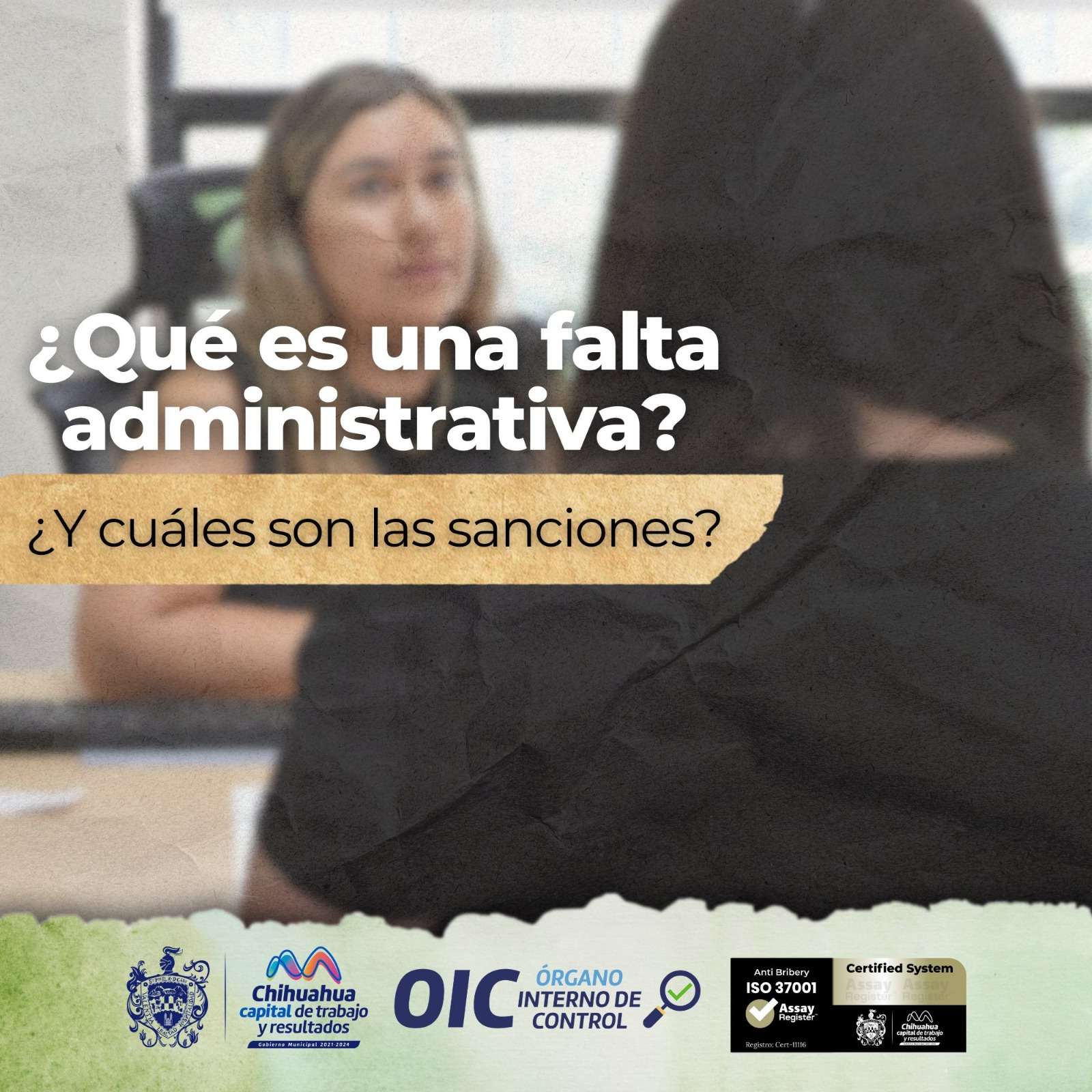 Dan a conocer las sanciones a quienes cometan una falta administrativa