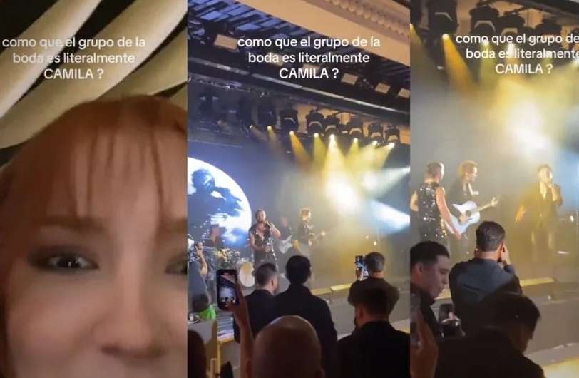 Se sorprende regia al ver al famoso grupo Camila en boda de San Pedro 