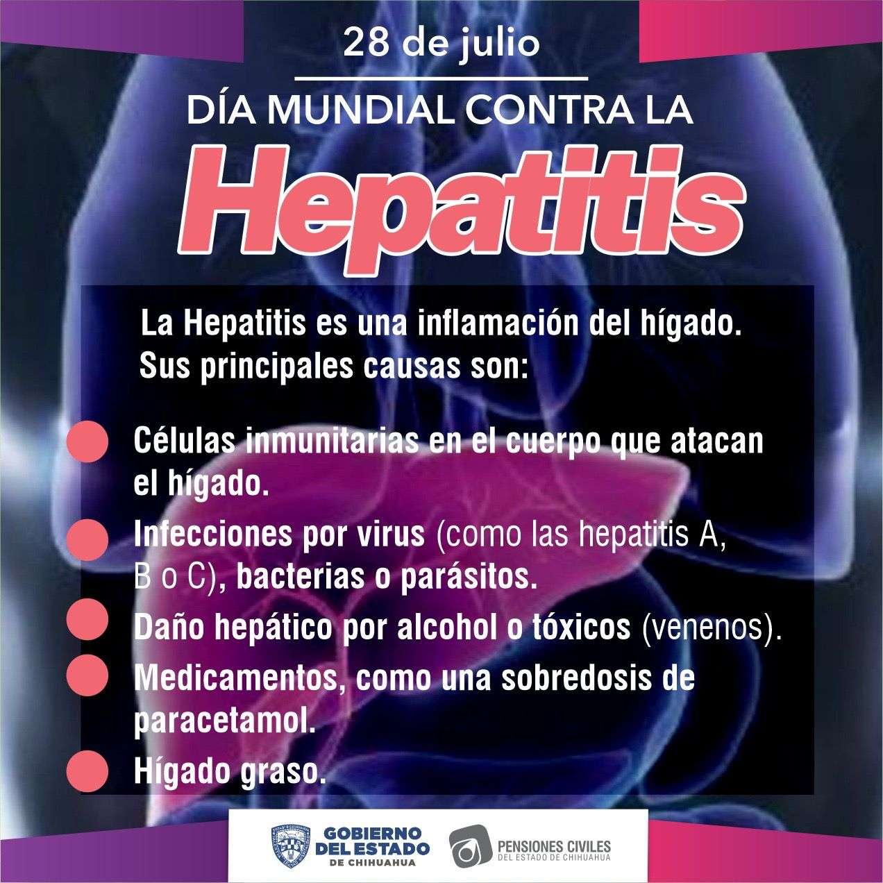 Exhortan a seguir medidas preventivas para evitar el contagio de hepatitis