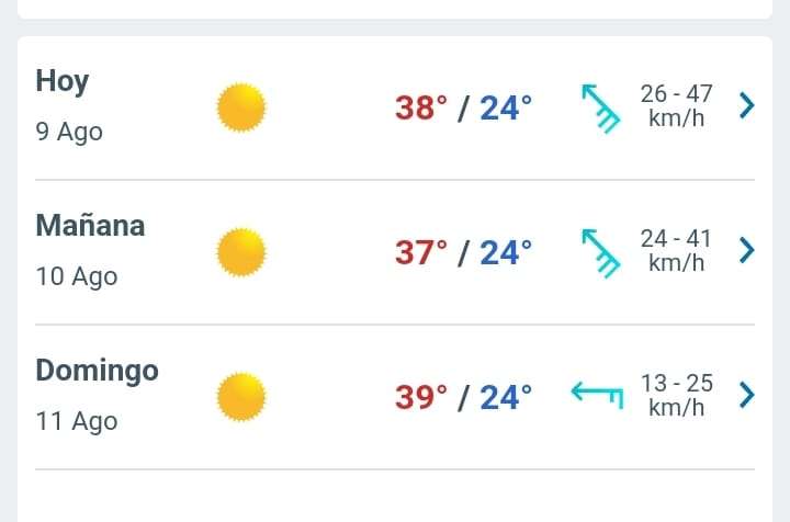 Se espera día soleado con máxima de 38°C en Juárez 