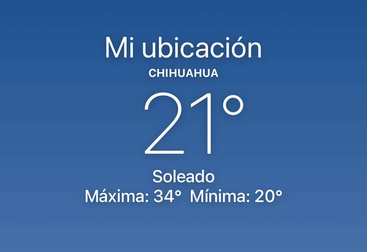 Se espera día soleado con temperatura de 34°C