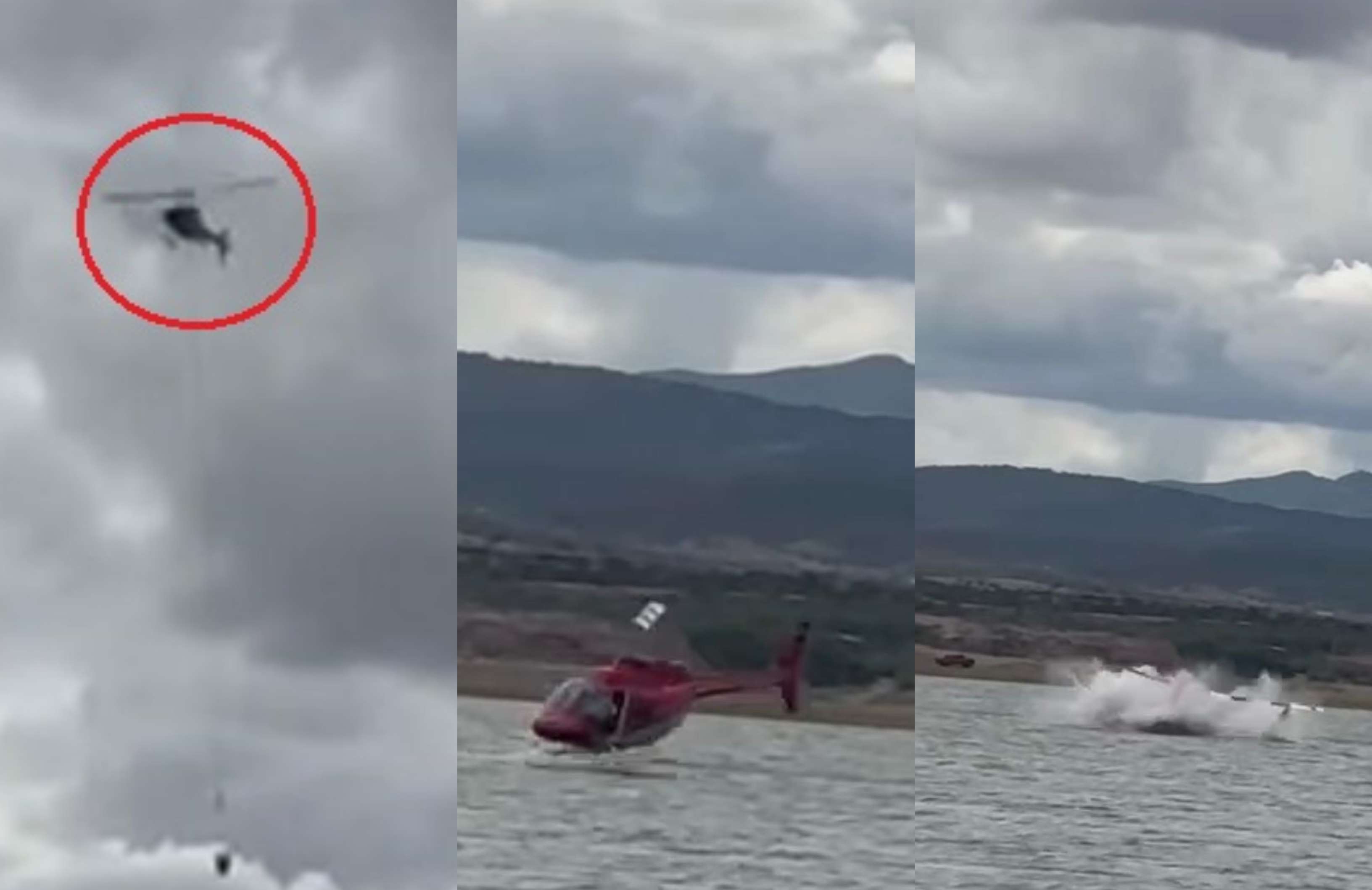 VIDEO: Así ocurrió el helicopterazo en la Presa Chihuahua