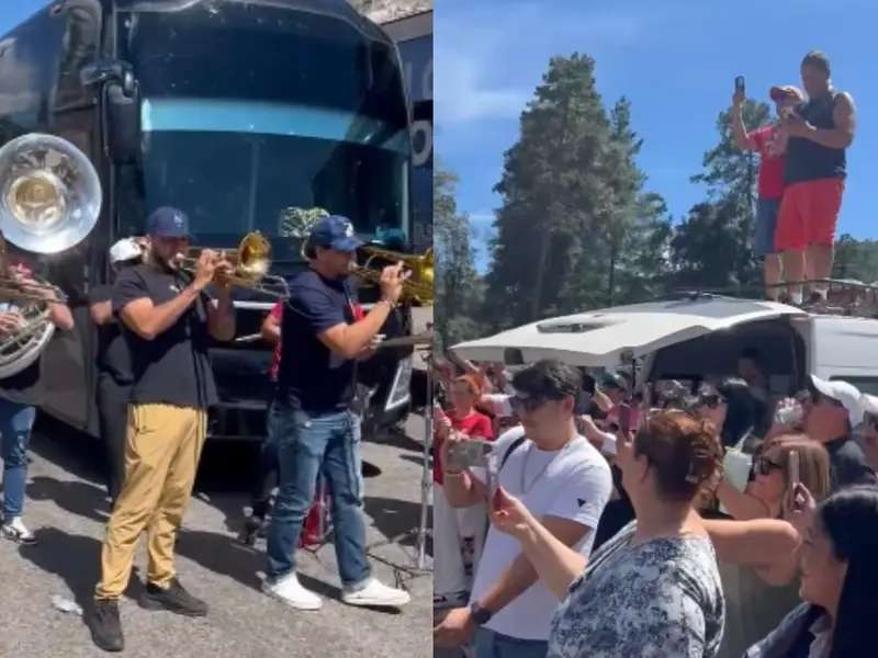 Banda Los Recoditos arma concierto en pleno bloqueo en carretera de Durango