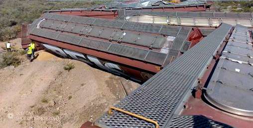 Se descarrila el tren en Jiménez