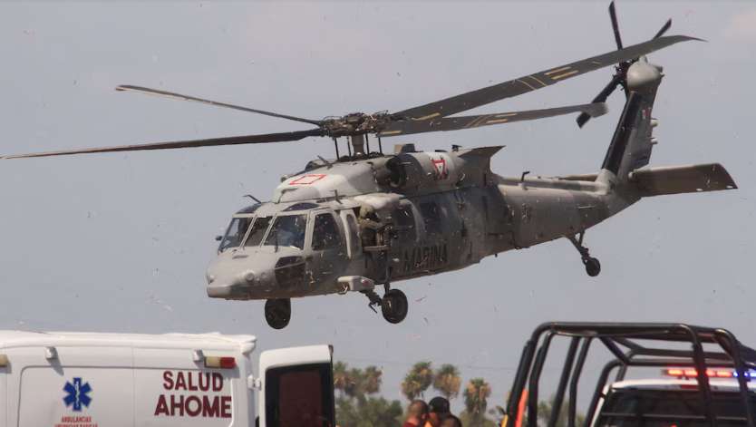 Video: Abre fuego black hawk contra sicarios en Sinaloa