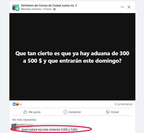 [Buen billete están haciendo en los penales cobrando entradas por aduana]