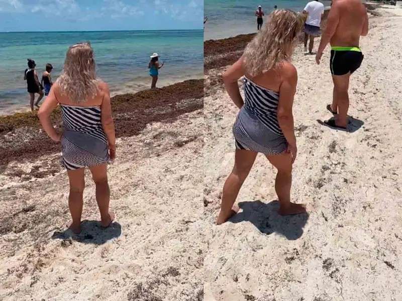 Exhiben a mujer en Cancún por prohibir a locales pasear por su playa privada