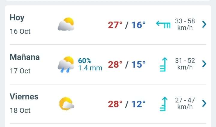 Baja temperatura a 27°C hoy en Juárez
