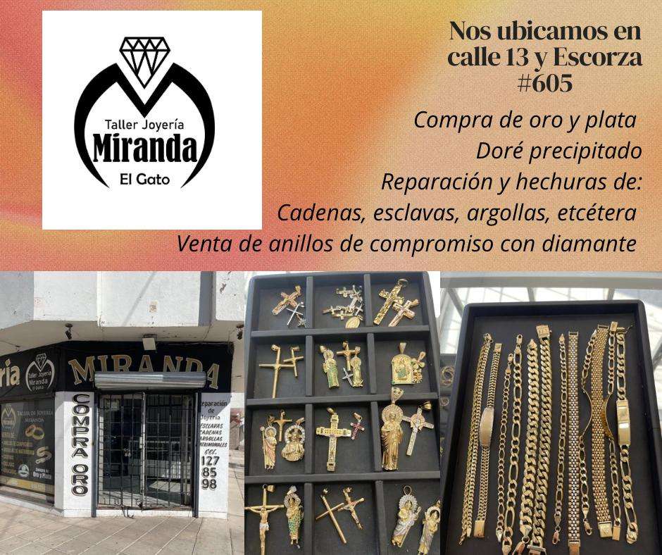 Taller Joyería Miranda El Gato: Oro, plata, cadenas y esclavas