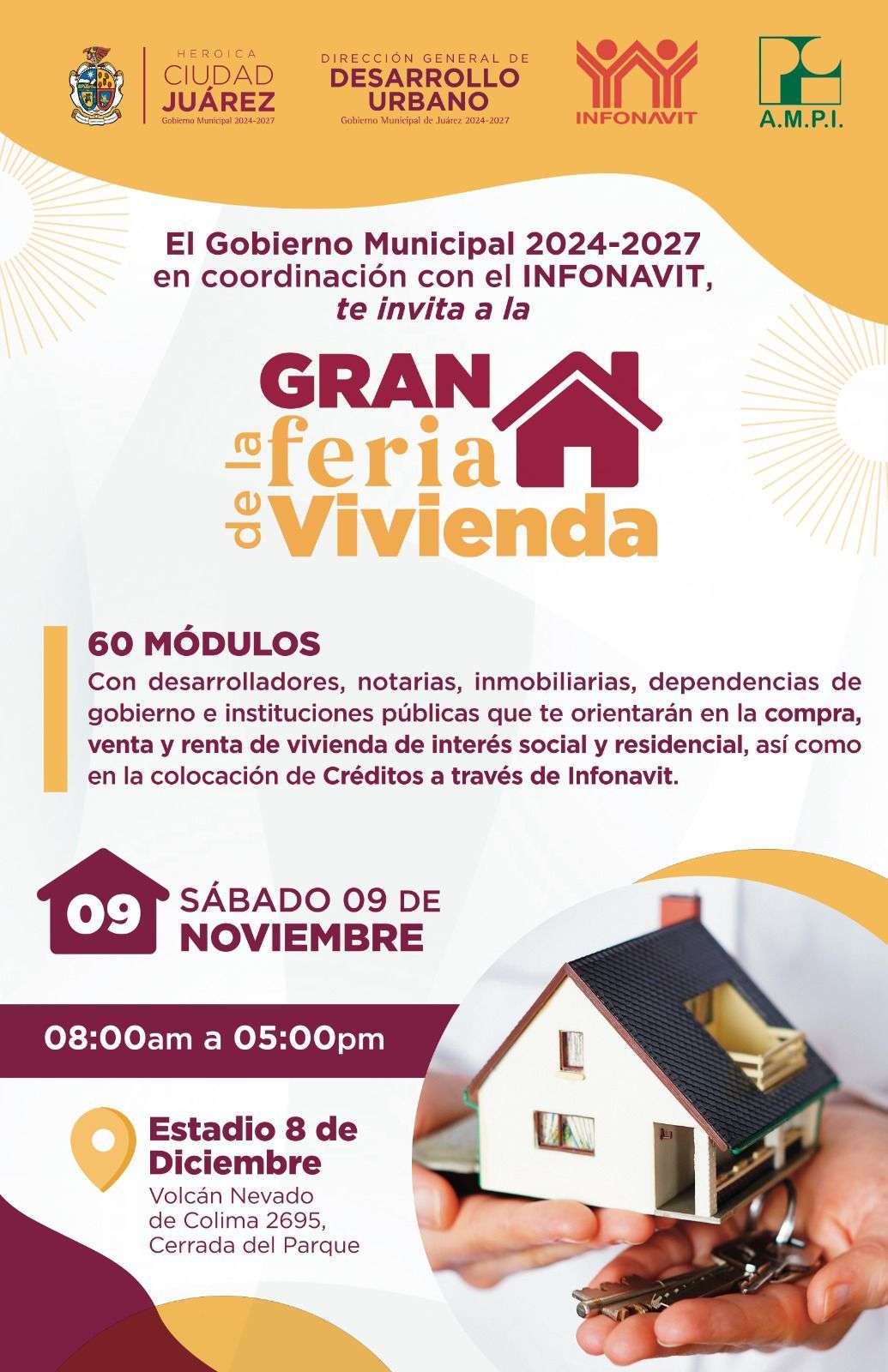 Realizarán Feria de la Vivienda en noviembre