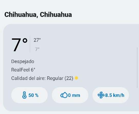 Prevén temperaturas máximas de 27°C para este domingo