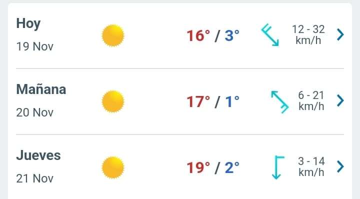 Prevén día soleado y temperatura máxima de 16°C para hoy en Juárez 