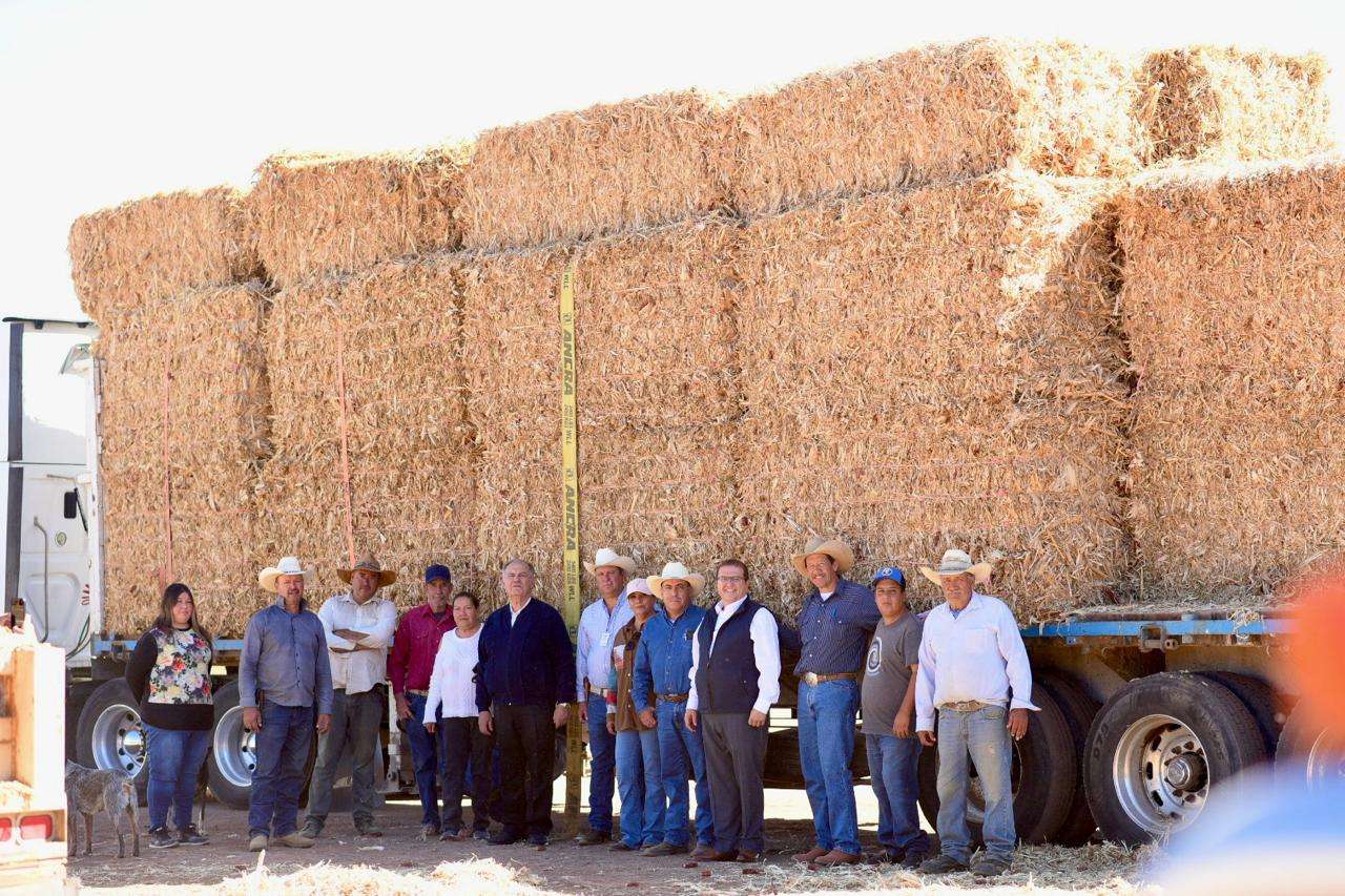 Apoya Parral a productores con 90 pacas de rastrojo 