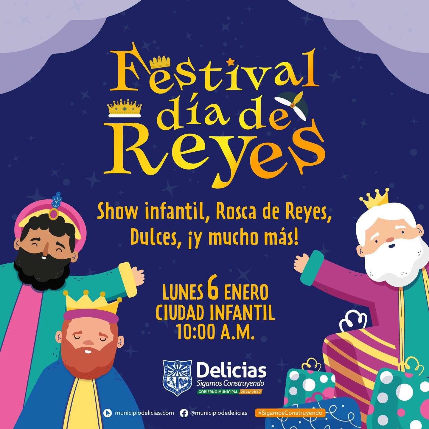 Invitan a celebrar el Día de Reyes con show infantil y Rosca