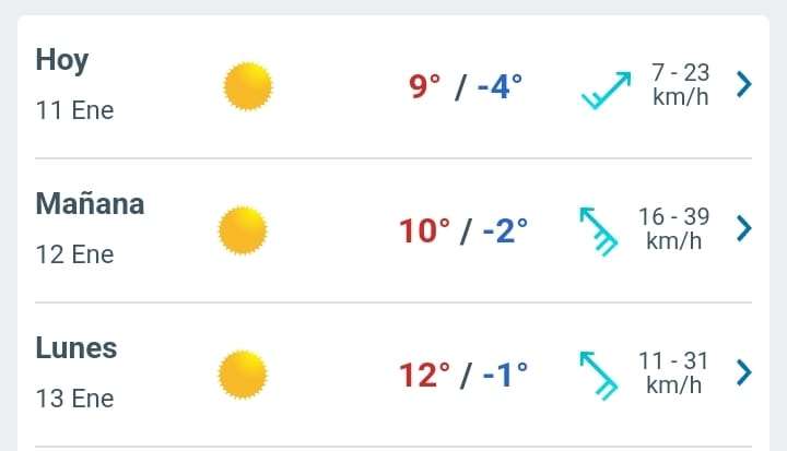 Día soleado con temperaturas hasta de 9°C para hoy en Juárez 