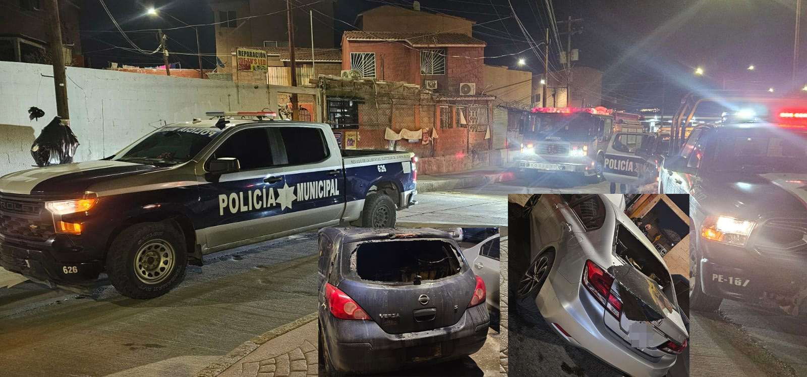 Dañan 2 vehículos con bomba molotov; sospecha de su ex