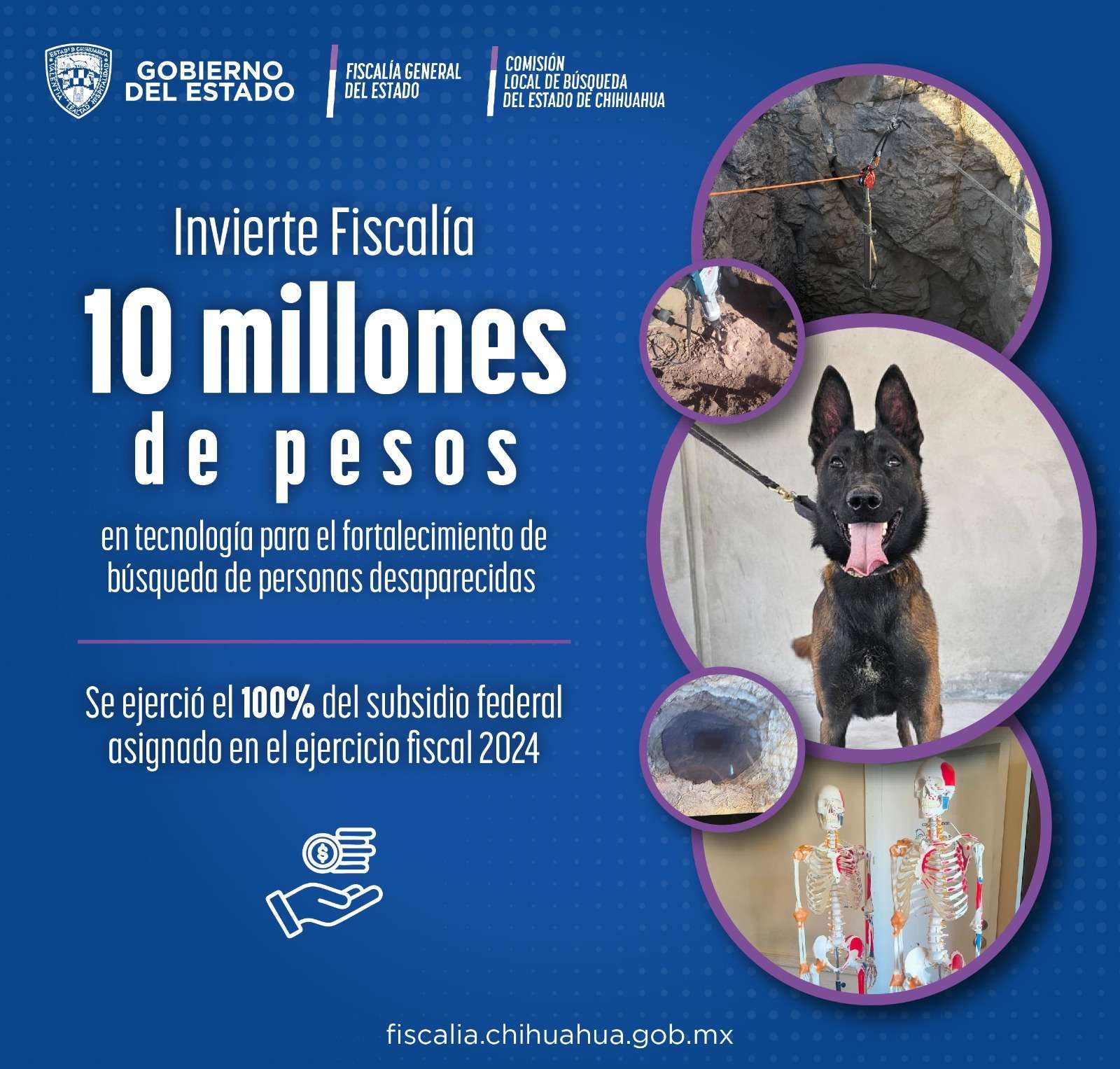 Invierte FGE 10 mdp en tecnología para buscar desaparecidos