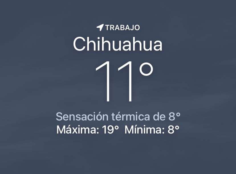 Se esperan fuertes vientos y una máxima de 19 grados centígrados 
