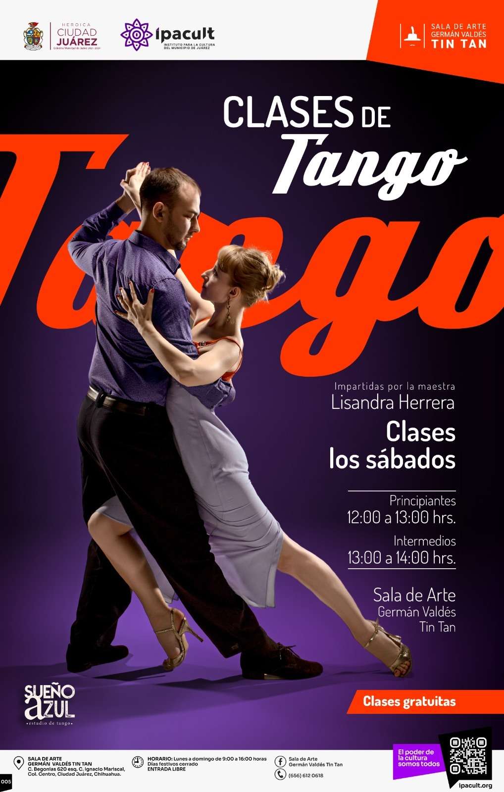 Invita Ipacult a clases gratuitas de tango
