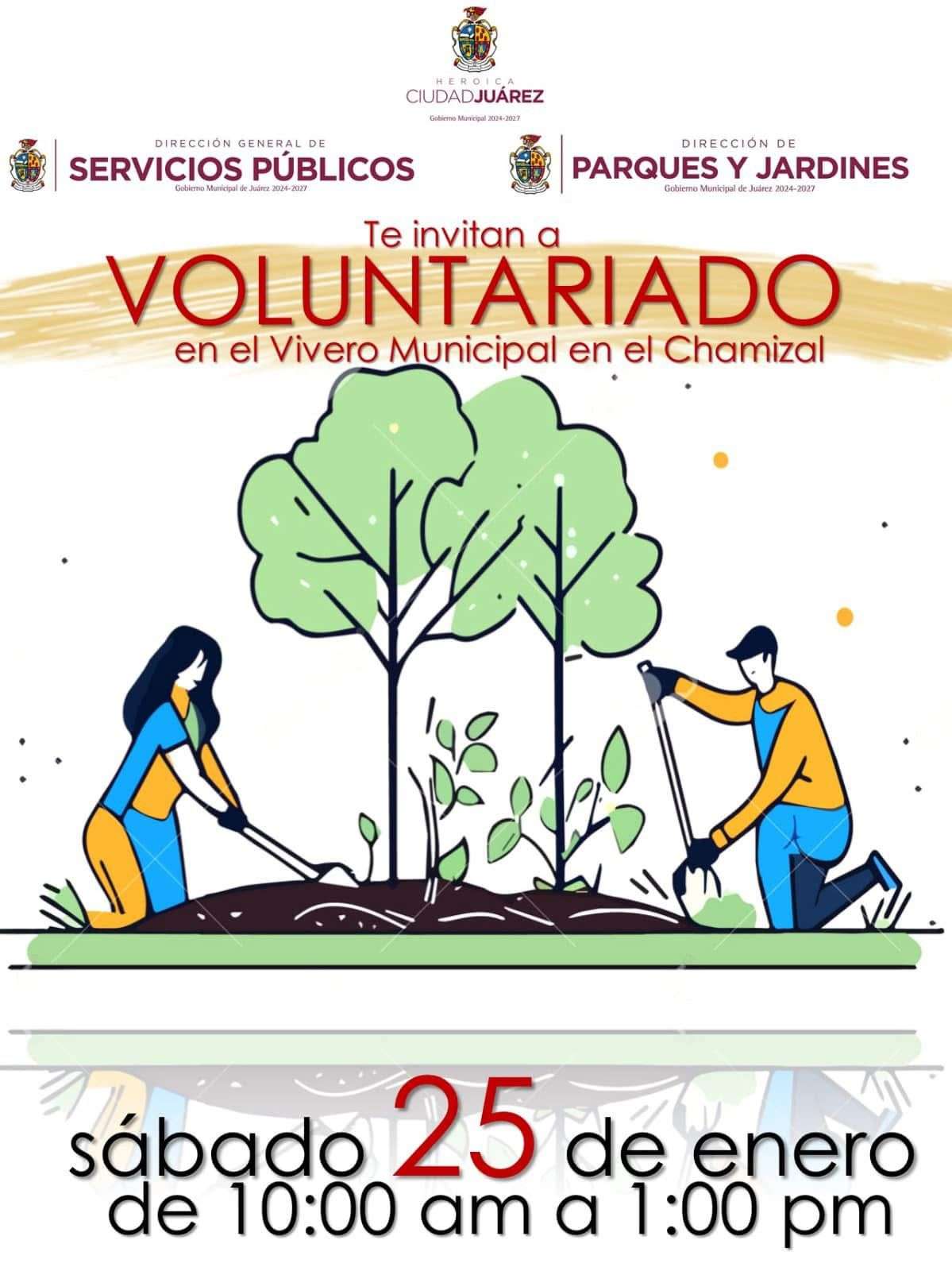 Convocan a jornada de voluntariado en vivero de El Chamizal