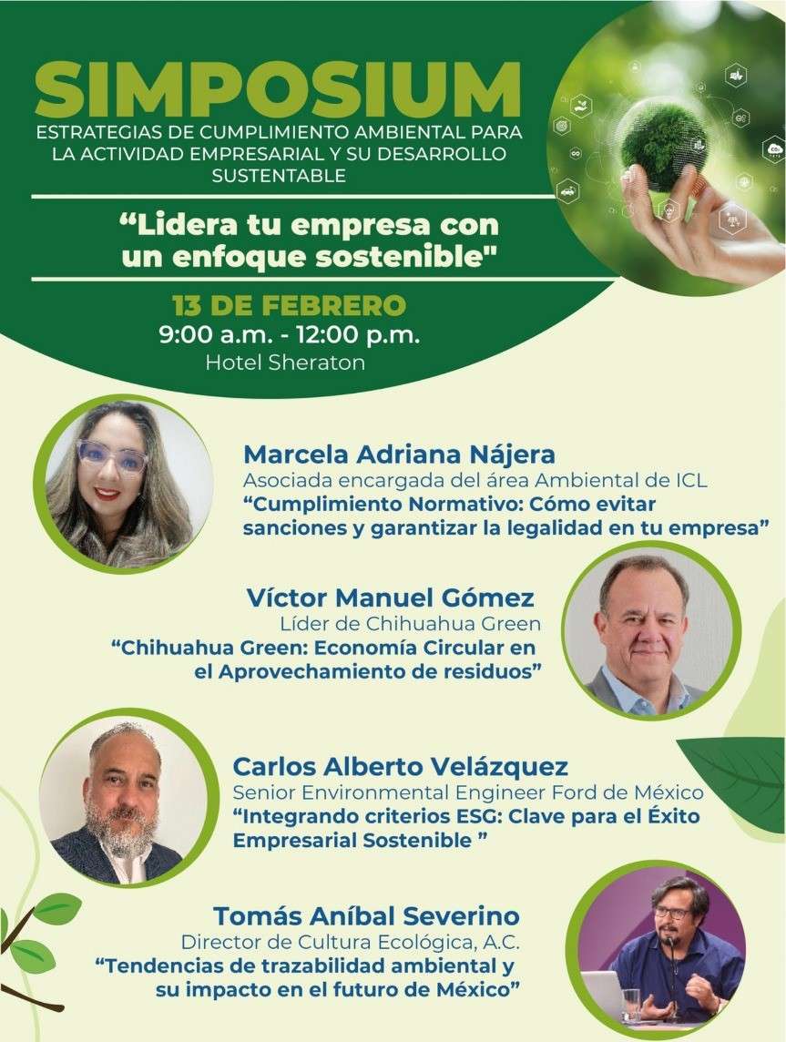 Invitan al Simposium empresarial en sostenibilidad y economía circular 