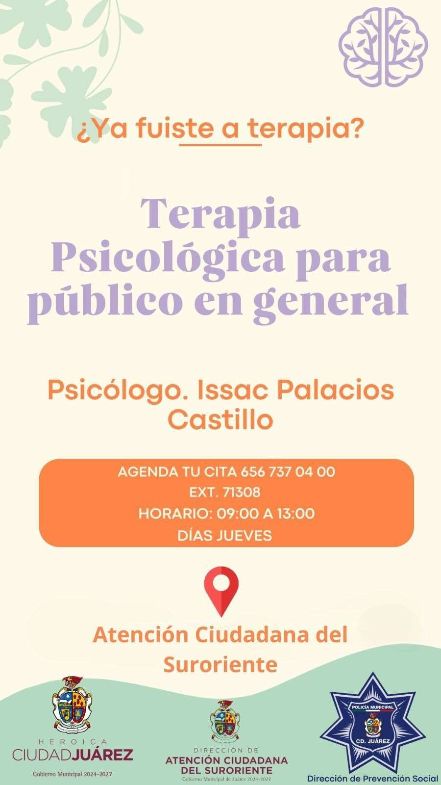 Ofrecen terapia psicológica gratis