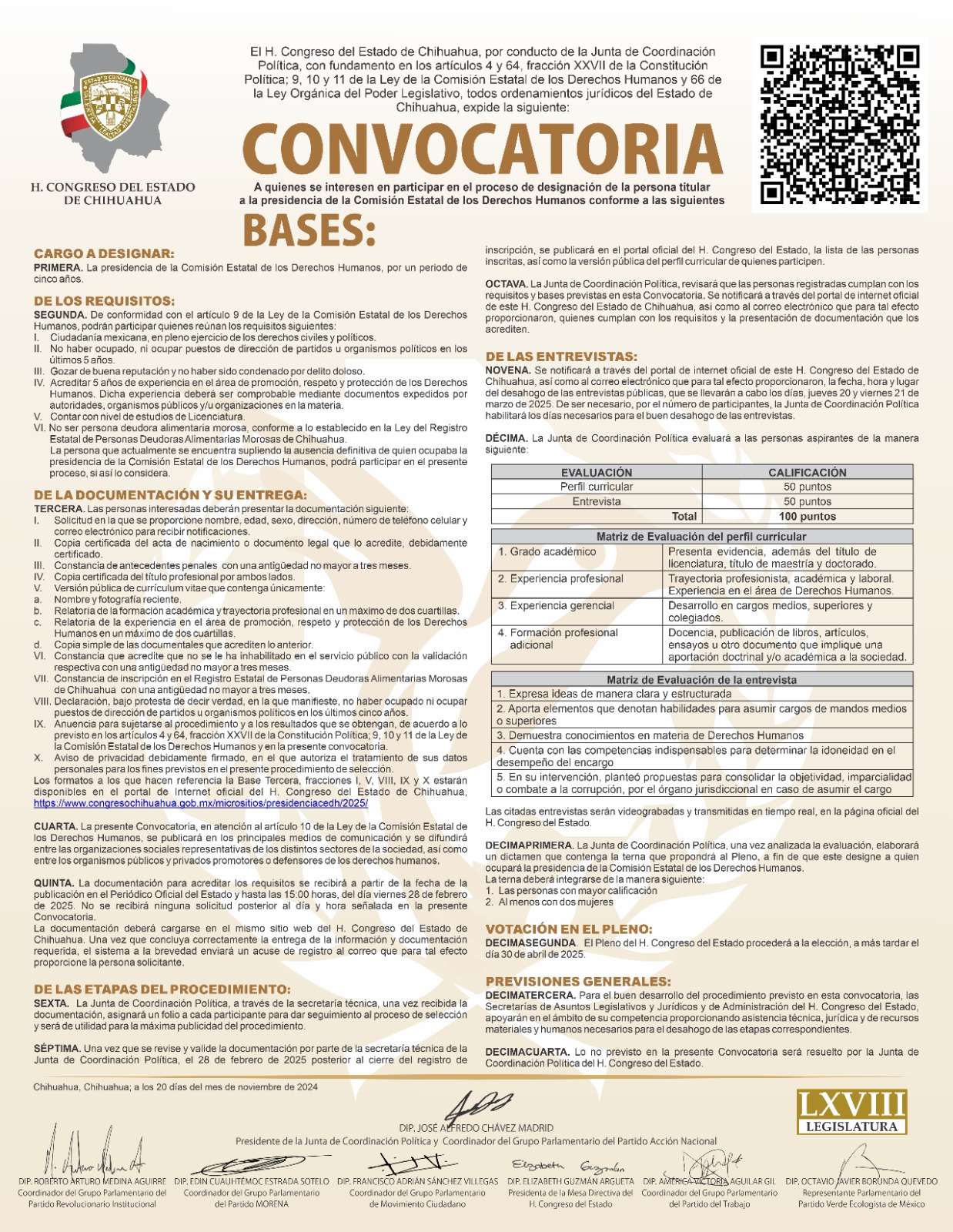 Invitan a participar para la presidencia de la Comisión de Derechos Humanos
