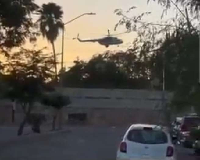 Llevan en helicóptero a Culiacán a militares heridos en topón