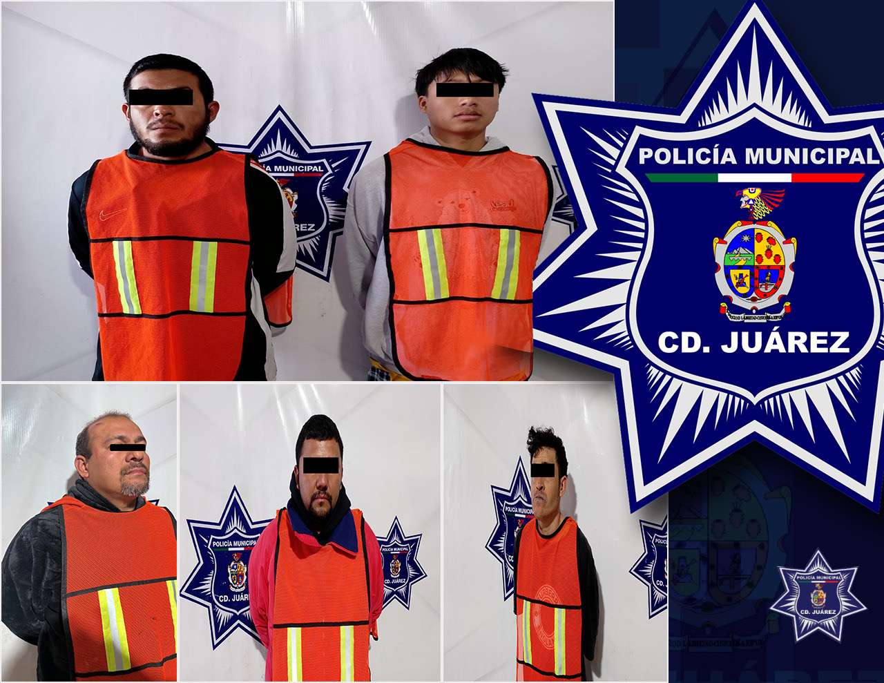 Detienen a cinco por violencia familiar