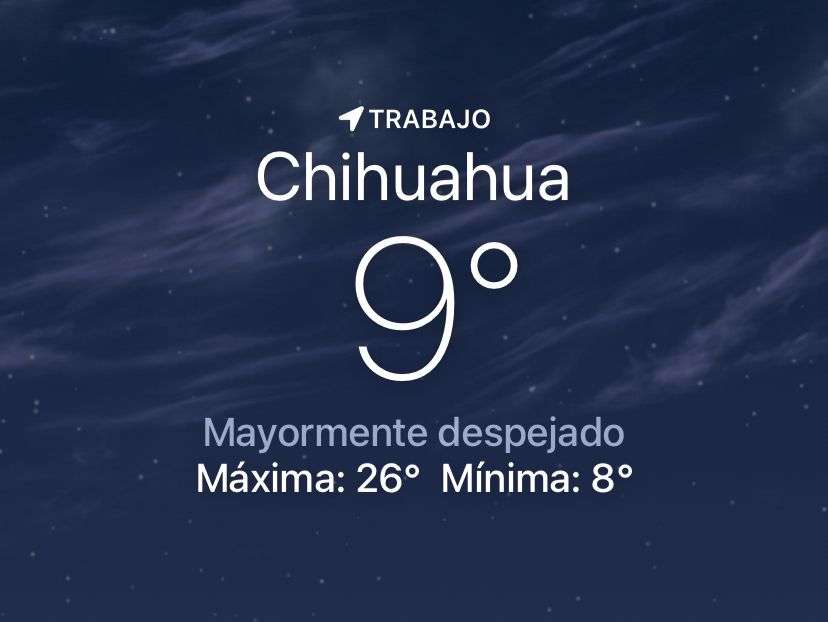 Amanece despejado con temperatura de 9°C