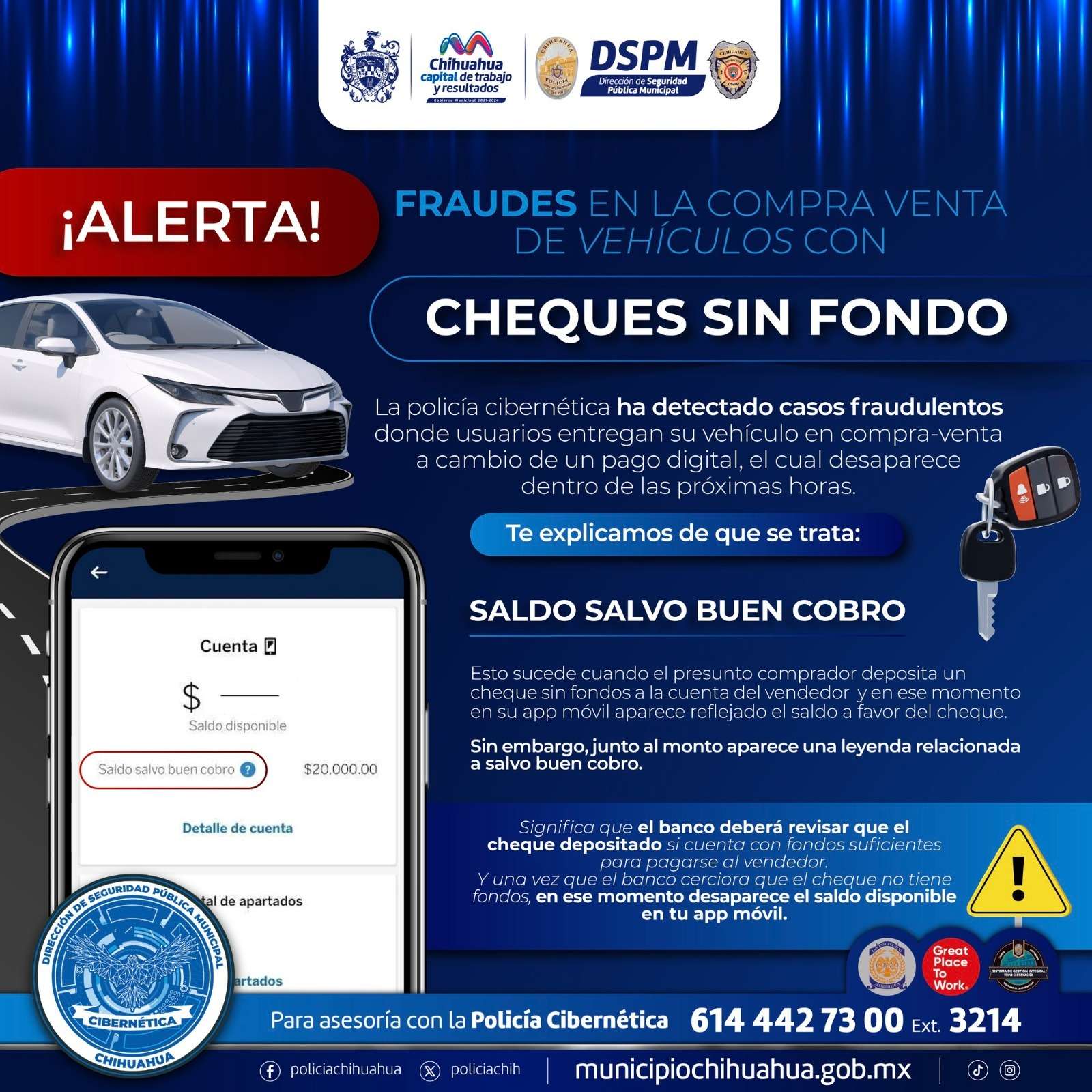 Alertan por estafas con cheques sin fondo en compra venta de autos