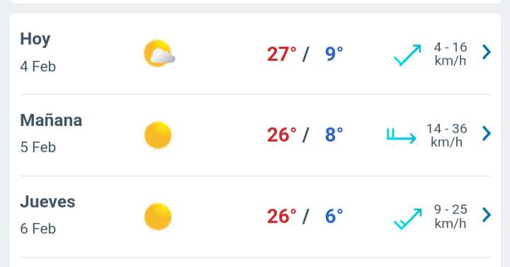 Día parcialmente nublado con temperatura hasta 27°C para hoy en Juárez