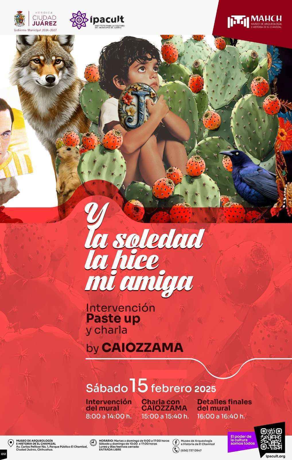 Invitan a la exposición de mural en el Museo de Arqueología e Historia de El Chamizal