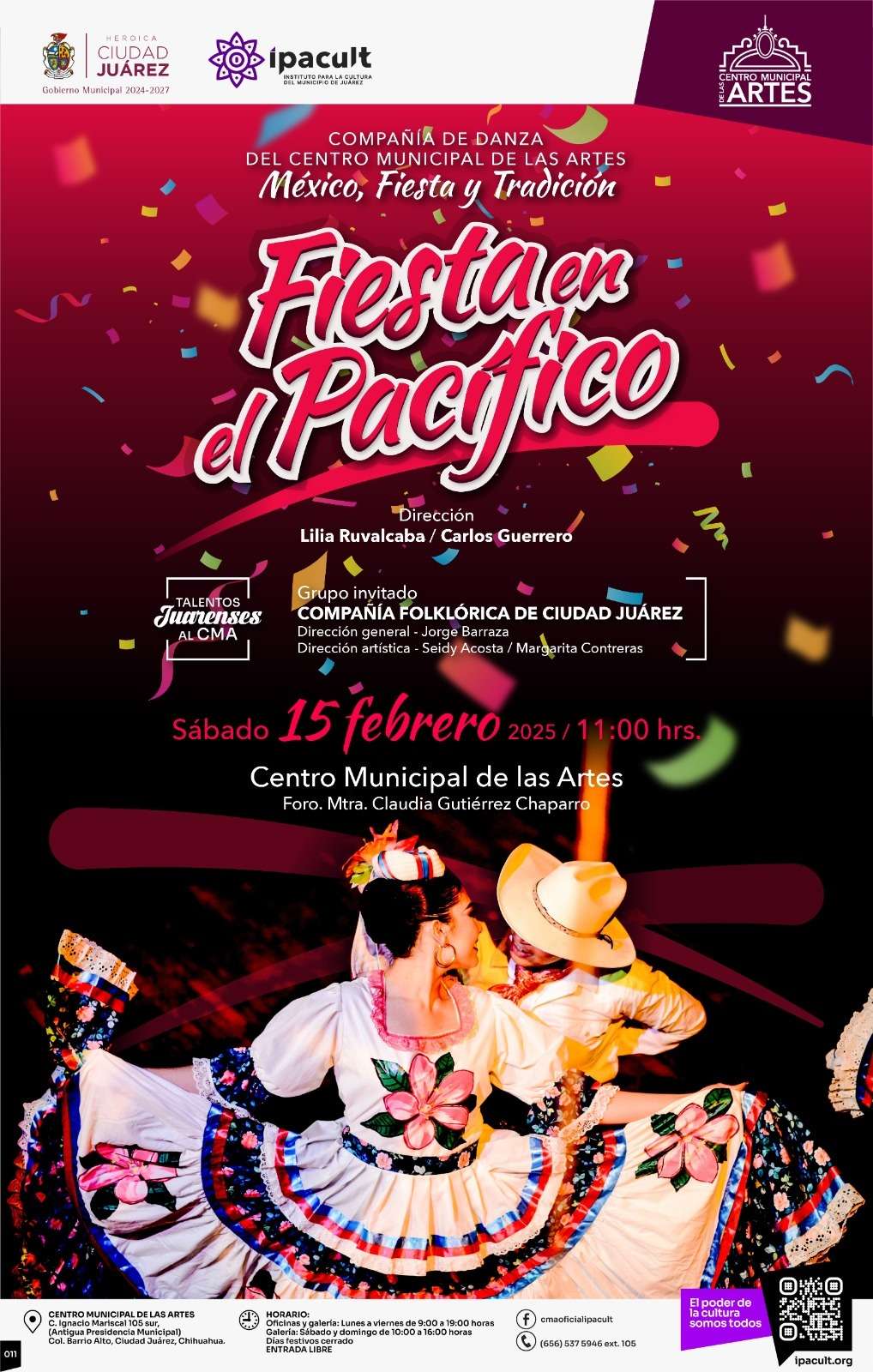 Realizarán presentación de danza gratuita en el CMA de Ciudad Juárez