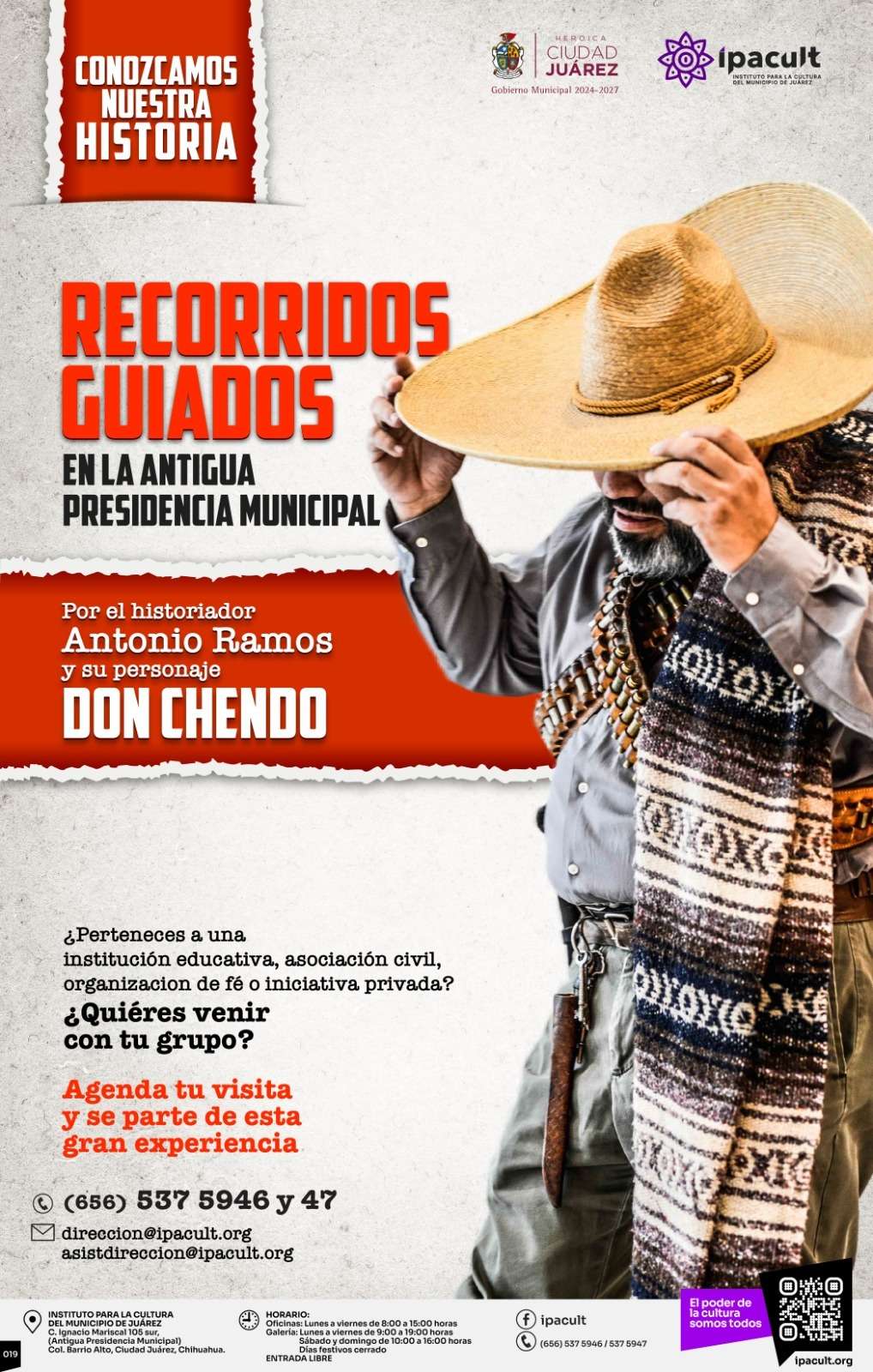 Ofrecen recorridos guiados para conocer la historia de Juárez 