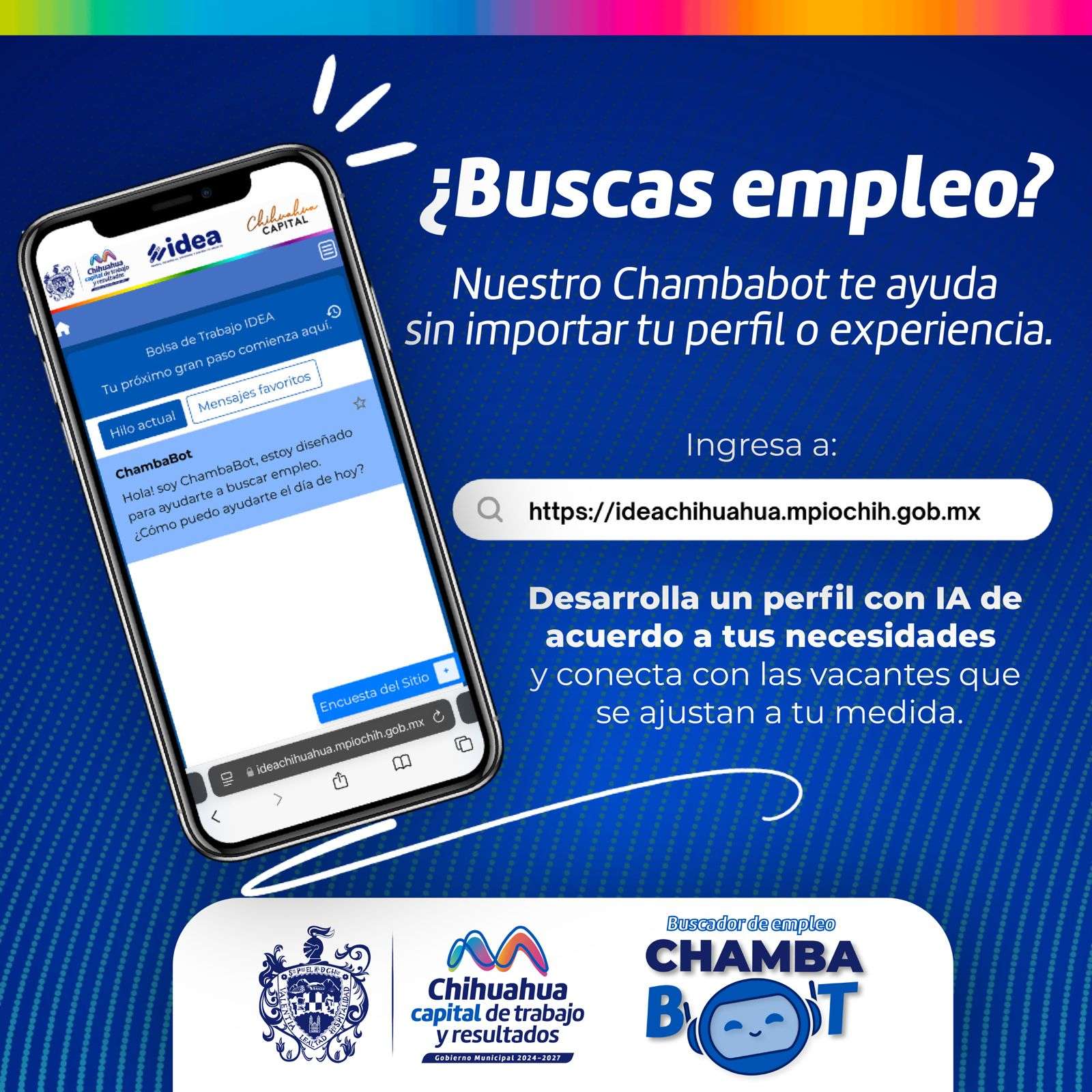 ¿Buscas trabajo? Conoce al ChambaBot del Municipio