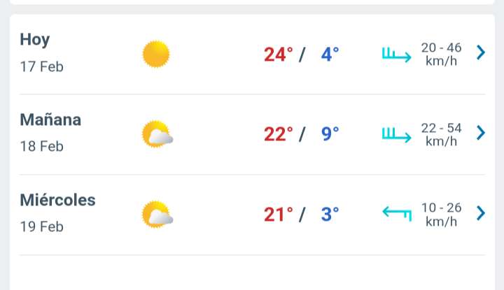 Día soleado con temperatura hasta los 24°C para hoy en Juárez 