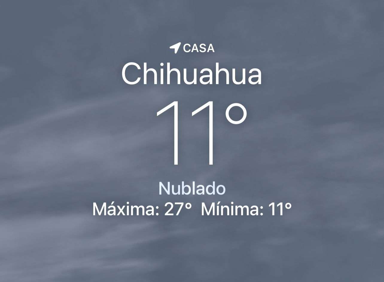 Se espera nublado con temperatura de 11 grados centígrados 