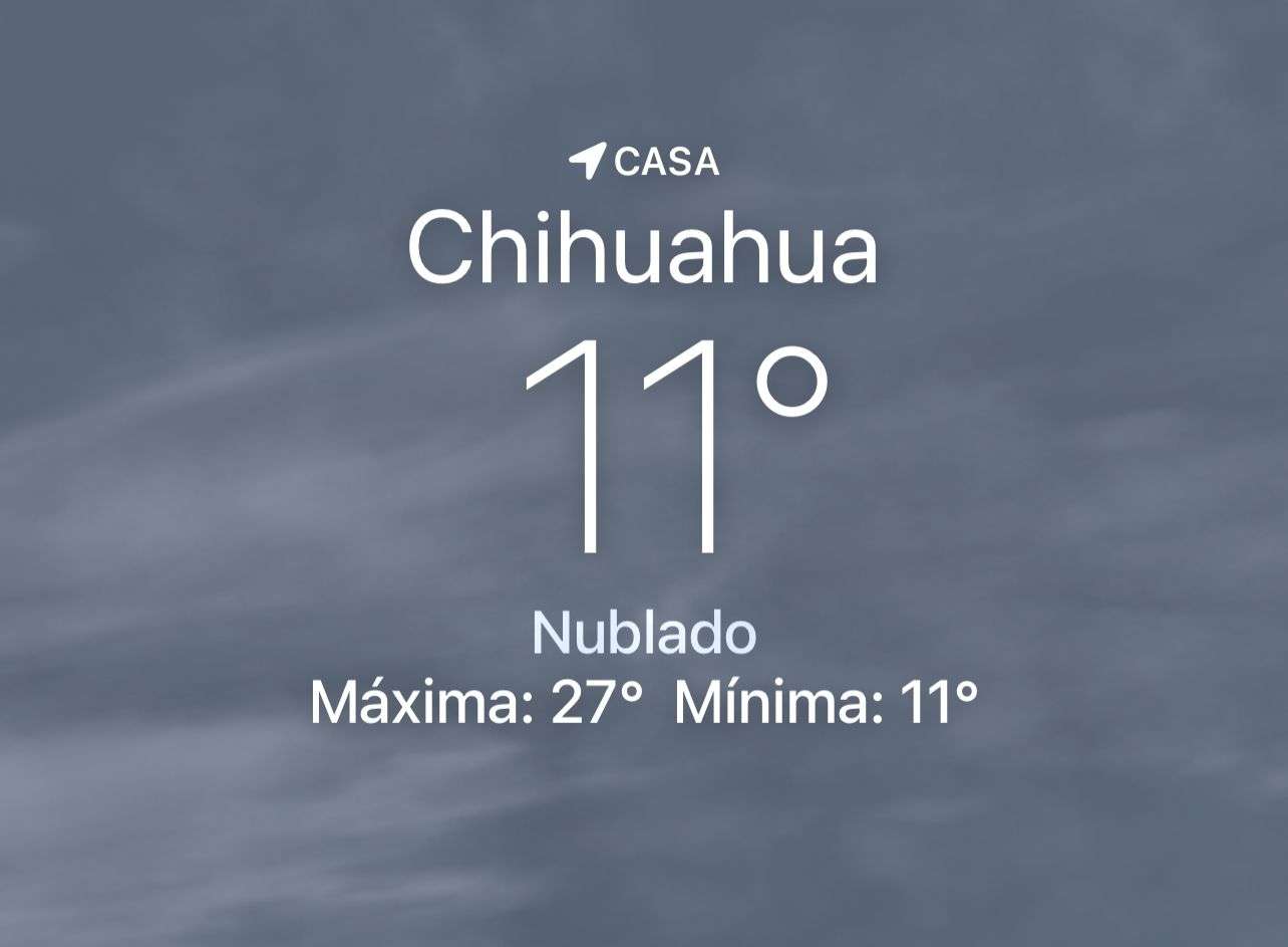 Se espera nublado con temperatura de 11 grados centígrados
