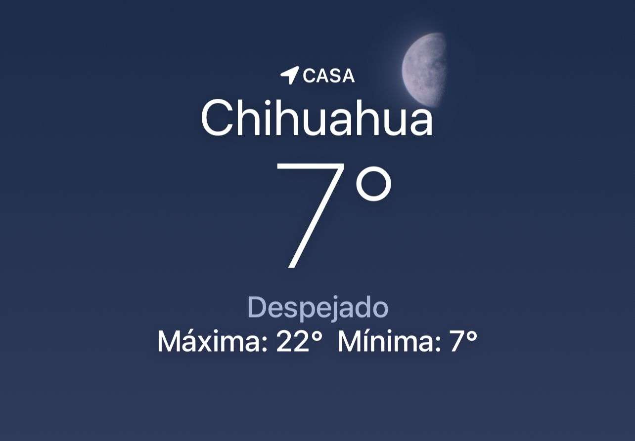 Baja la temperatura a 7 grados centígrados