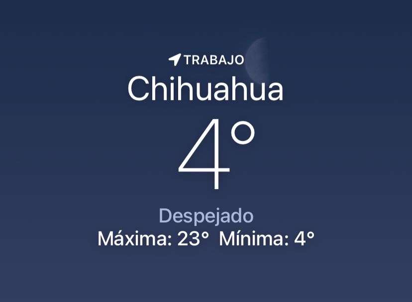 Baja la temperatura a 4 grados centígrados esta mañana