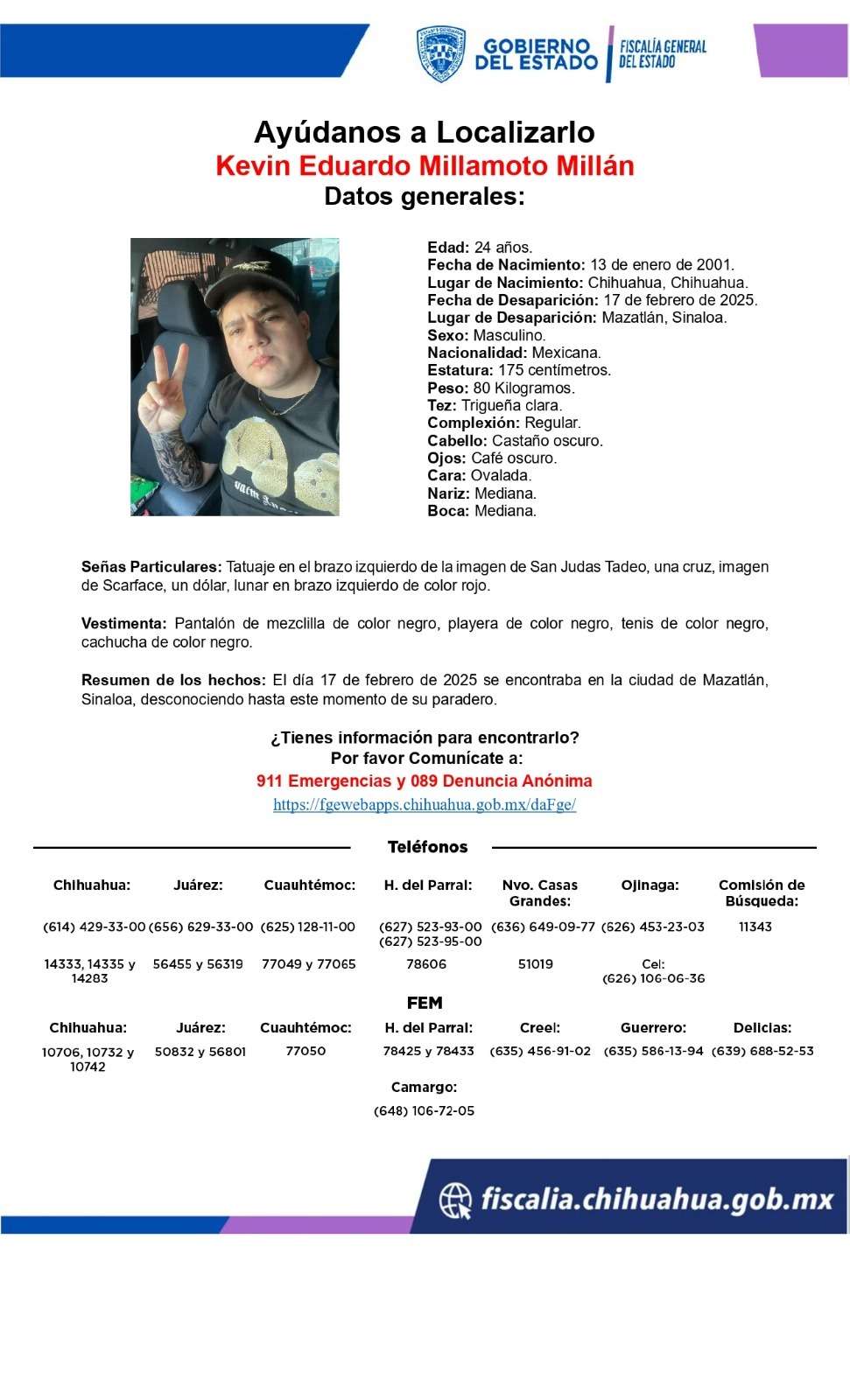 Desaparece chihuahuense en Mazatlán 