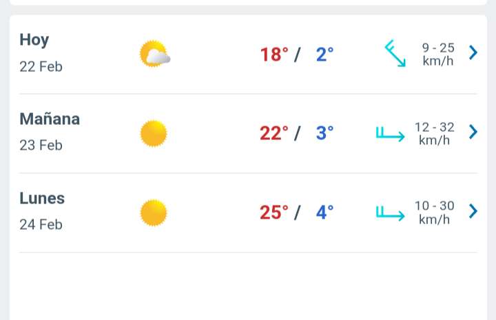 Día parcialmente nublado con temperatura hasta 18°C para hoy en Juárez 