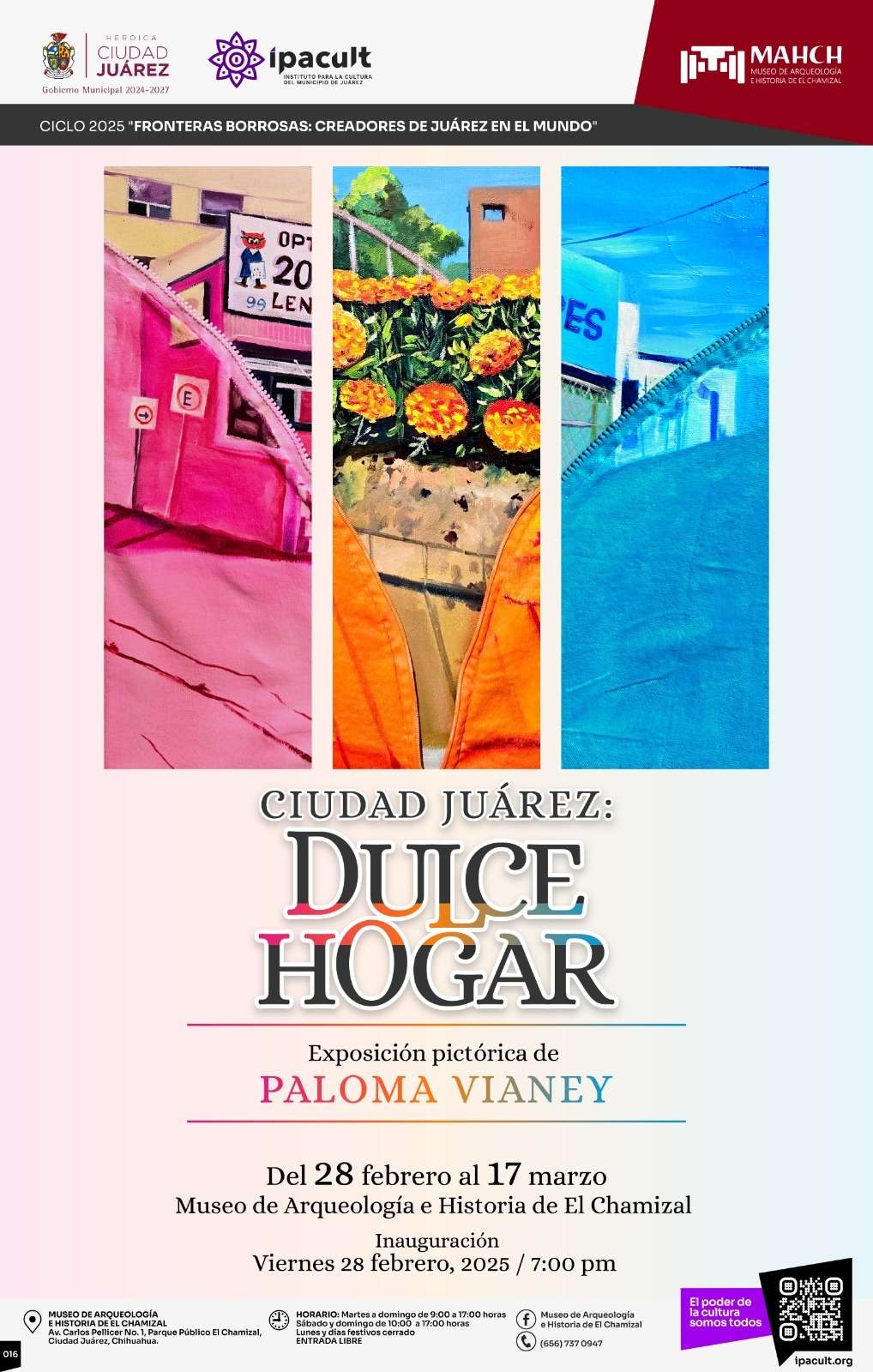 Inauguran la exposición "Ciudad Juárez: Dulce Hogar" de Paloma Vianey en El Chamizal