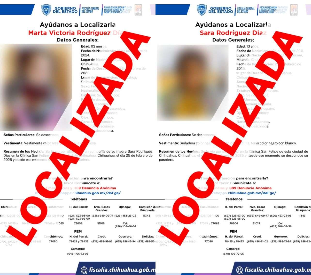 Hallan sanas y salvas a adolescente y su bebé desaparecidas